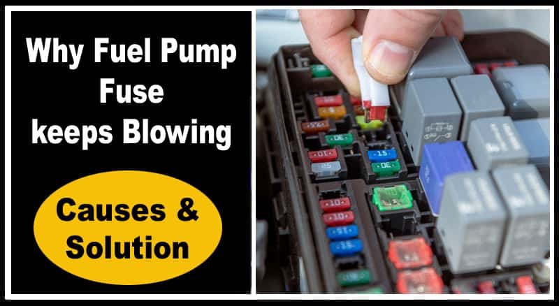 Fuel pump fuse keeps blowing