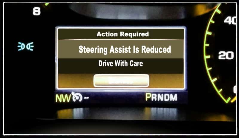 Steering Assist Is Reduced fix
